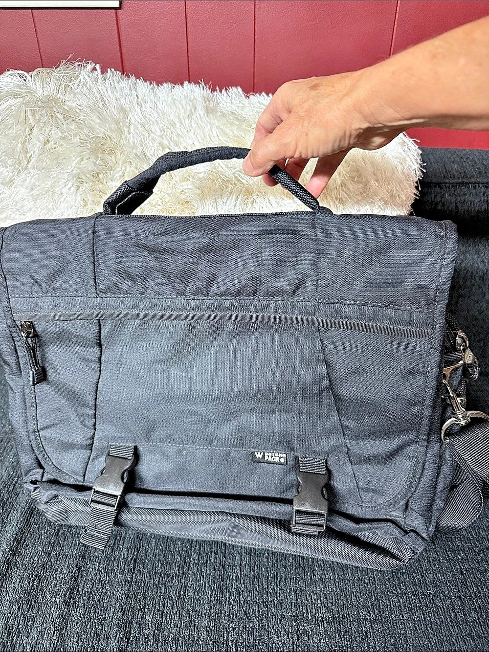 Western Pack Gray laptop Bag
